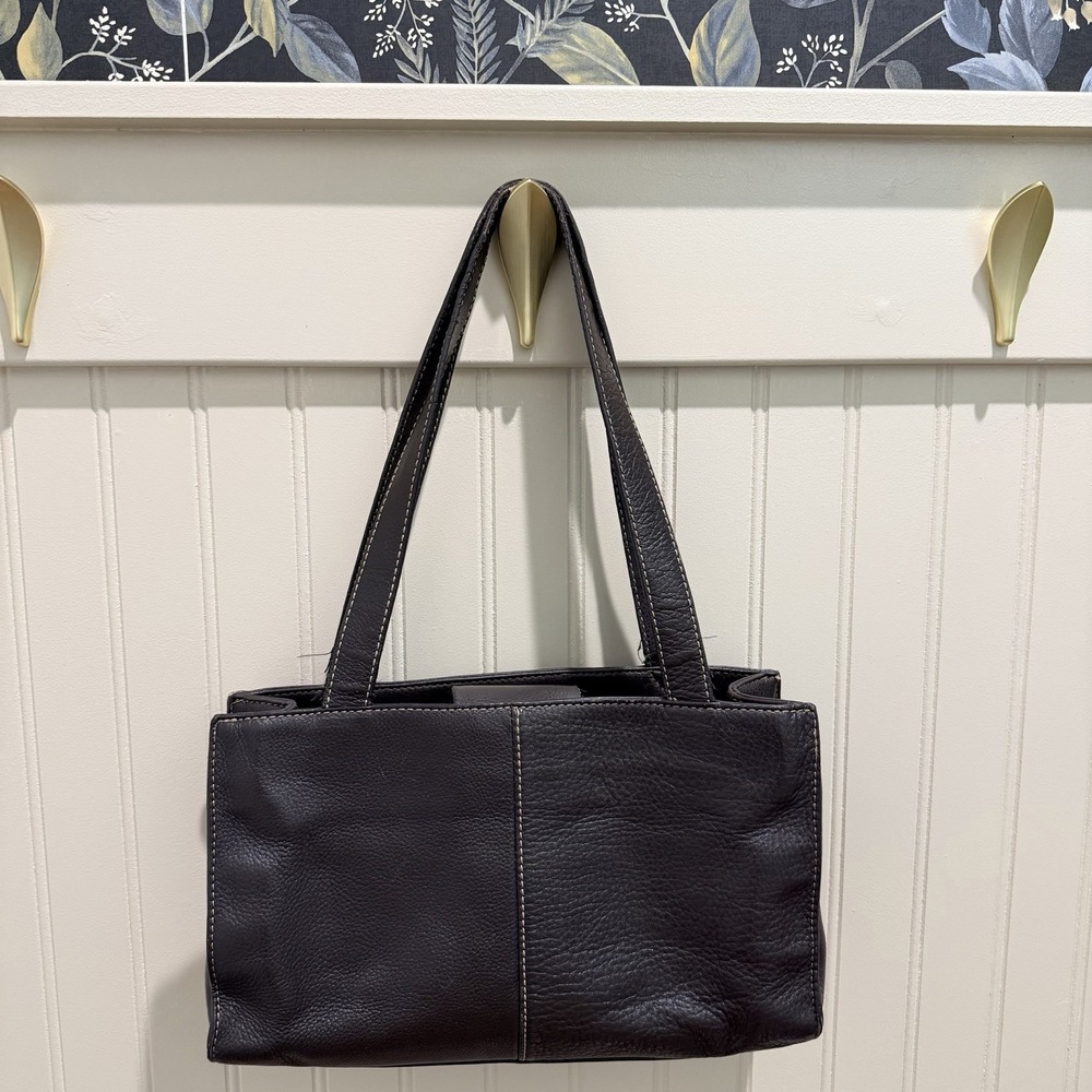 The Sak Original Small Brown Pebbled Shoulder 100% Leather - Picture 3 of 12